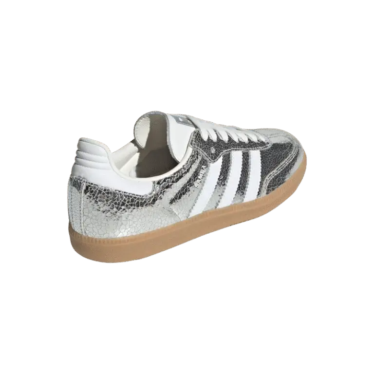 Adidas Samba OG – Silver Metallic / Cloud White / Core White