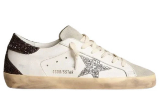 Super-Star Glitter Detail Low Top Sneaker