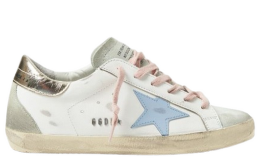 Super Star Sneaker in White, Ice & Platinum