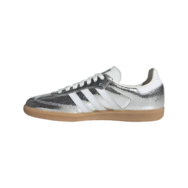 Adidas Samba OG – Silver Metallic / Cloud White / Core White