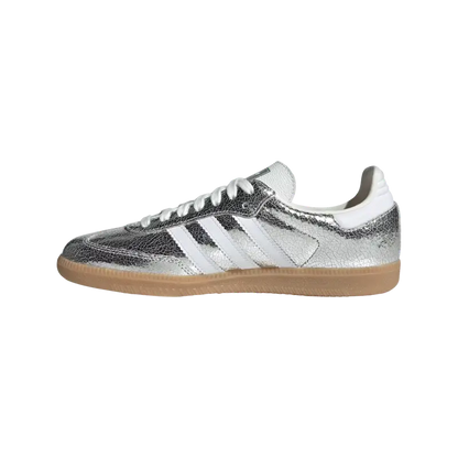 Adidas Samba OG – Silver Metallic / Cloud White / Core White