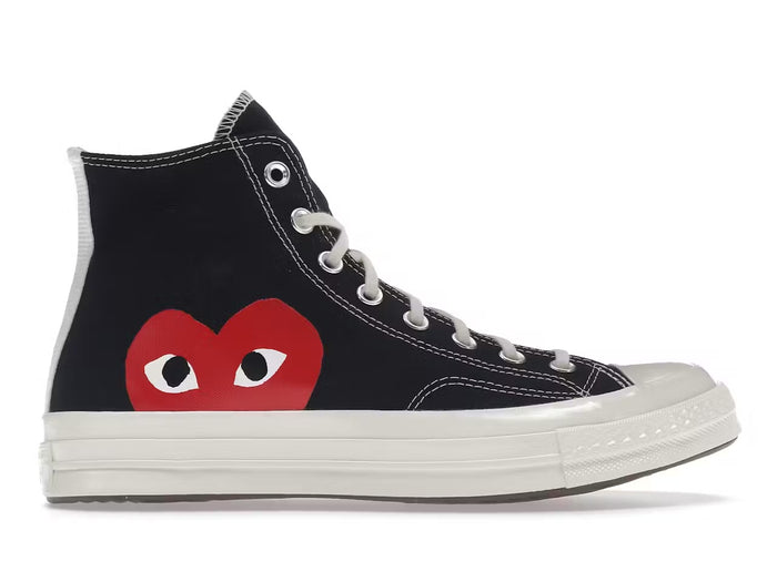 Converse
 
Chuck
 
Taylor
 
All
 
Star
 
70
 
Hi
 
Comme
 
des
 
Garcons
 
PLAY
 
Black