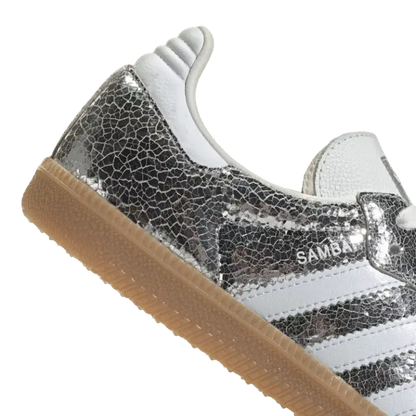 Adidas Samba OG – Silver Metallic / Cloud White / Core White